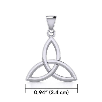 Celtic Trinity Knot Silver Pendant Medium Size TPD5606 - Jewelry